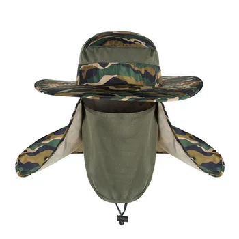 21 Цветная Рыболовная шляпа, солнцезащитная кепка с защитой от солнца UPF 50 + и клапаном на шее для мужчин и женщин