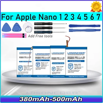 616-0640 616-0639 Аккумулятор 450 мАч для Apple iPod Nano 7th 7 поколения A1446 3 3G 3rd 3Gen Поколения 3TH A1236 1 2 A1199 4 5 5th 6 6th