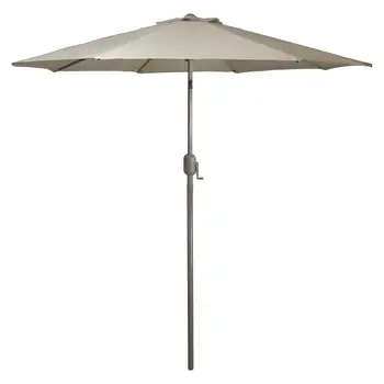 9-футовый открытый рыночный зонт для патио с рукояткой и наклоном -навес Taupepatio