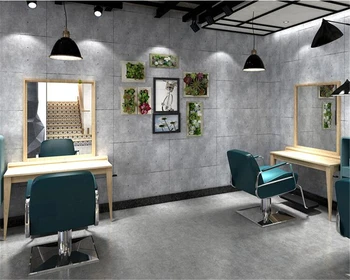 Beibehang Однотонные обои серые цементные обои ресторан бар магазин одежды парикмахерская промышленный ветер 3D обои