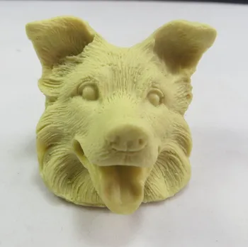 DW0004 Силиконовая форма для собачьей головы, силиконовая форма для мыла, 3D формы для пищевых свечей ручной работы, украшения торта, toos PRZY Бесплатная доставка