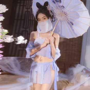 JIMIKO ретро Hanfu китайский стиль косплей Ms. Lingerie непослушная сексуальная униформа сексуальный наряд костюм для взрослых 19 игр с нижним бельем