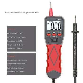 Smart Pen Цифровой мультиметр PTM16A Многофункциональный цифровой Вольтметр портативный Измеритель частоты сопротивления