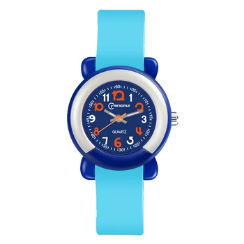 UTHAI CQ10 Kids Детские часы, кварцевые наручные часы для мальчика и девочки, водонепроницаемые студенческие спортивные часы, красочные милые детские часы