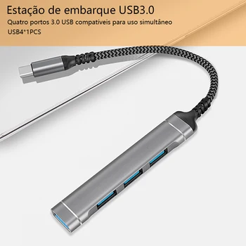 VEGGIEG USB-концентратор 3,0 Type C 3,1 4-Портовый Мультиразветвитель Адаптер OTG Для HUAWEI