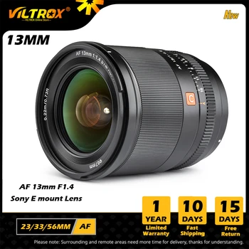 Viltrox 13 мм 23 мм 33 мм 56 мм F1.4 Sony E Автофокус Ультра Широкоугольный объектив APS-C Объектив для Sony E-mount A6400 A7III a7R Объектив камеры