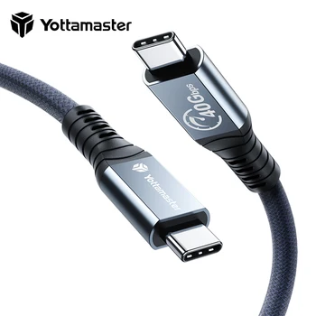 Yottamaster Thunderbolt 3 Кабель 8K @ 60Hz PD100W 20V5A Быстрая Зарядка для Macbook Pro Type C Передача данных по Кабелю 40 Гбит/с
