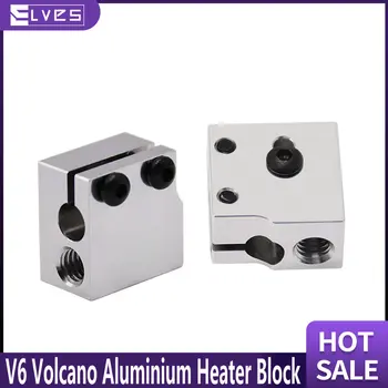 Аксессуары Для 3D-принтера ELVES V6 Volcano Алюминиевый Нагревательный Блок Для 3D-печати J-Образный Нагревательный Блок Для 3D-принтера Sidewinder X1