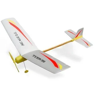 бесплатная доставка сборка электрической модели самолета электрическая нитро чайка, планер с крылом, детская модель самолета-головоломки