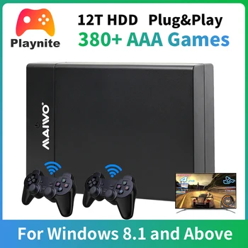 Внешний игровой жесткий диск Playnite System HDD емкостью 12 ТБ, встроенный В 388 игр AAA Для PS4/PS3/PS2/Sega Saturn/Wiiu/MAME/WII Для ноутбуков/ПК