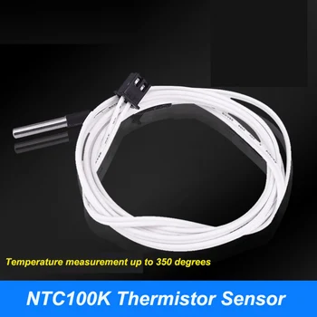 Датчик терморезистора NTC100K, Термоголовка До 350 градусов Для 3D-принтера, Датчик измерения температуры, Аксессуары