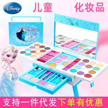 Детский милый косметический креативный туалетный столик Disney princess makeup box show girl play house