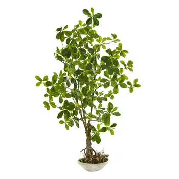 Искусственное растение Schefflera 4' в кашпо