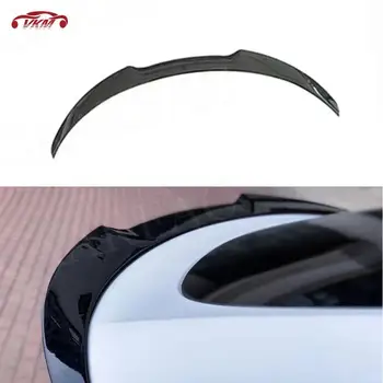 Карбоновое волокно/ABS Задний Спойлер на Крыло багажника для Tesla Модель Y 2021 + Утконос задний спойлер для губ Добавить На Стайлинг Автомобиля