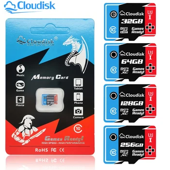 Карты памяти Microsd Cloudisk Games Ready 128 ГБ 64 Гб 32 ГБ U3 Micro SD TF Флэш-карта 16 ГБ 8 ГБ 4 ГБ U1 Class10 от лицензиата 3C-Group
