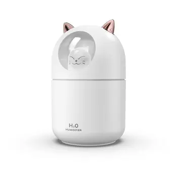 Миниатюрный увлажнитель воздуха с интерфейсом USB, милые животные, ароматерапия, подходит для увлажнения в спальнях и автомобилях, детских комнатах