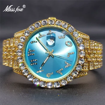 Модные брендовые часы Luxo из натуральной кожи для женщин, уникальные Льдисто-голубые украшения для вечеринок, Роскошное платье, Часы, Женские ювелирные изделия, Подарок Оптом