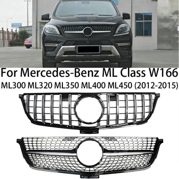 Обновление для Mercedes-Benz ML Class W166 ML300 ML320 ML350 ML400 ML450 2012-2015 GT/Diamond Автомобильная Передняя Решетка Капот Решетка Радиатора