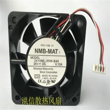 Оптовая продажа: оригинальный NMB 6025 2410ML-05W-B49 DC24V 0.12A 6 см трехпроводной инверторный вентилятор охлаждения