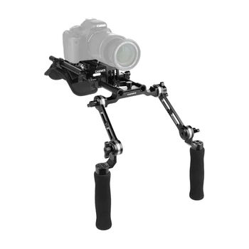 Плечевая установка CAMVATE С QR-опорной плитой Manfrotto и удлинителем в виде Розетки, рукояткой для рук и Y-образным Объективом Для зеркальной камеры DV Camcorder