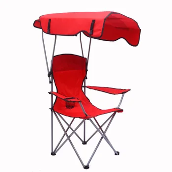 Портативное походное кресло для рыбалки с зонтиком для кемпера, рыбака, фургона и домашнего сада