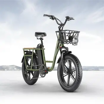 Профессиональный Грузовой Электрический Велосипед 750 Вт Мотор 48 В 20AH Аккумулятор 20*4,0 дюймов Толстая Шина для Взрослых E-Bike Дальность действия 150 км, максимальная скорость 50 км/ч