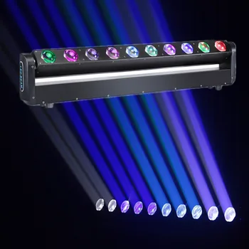 Светодиодный 10 глаз 40 Вт точечный контроль сканирования движущаяся головка луч света полноцветный четыре в одном RGBW прозрачная полоса этап матричного окрашивания