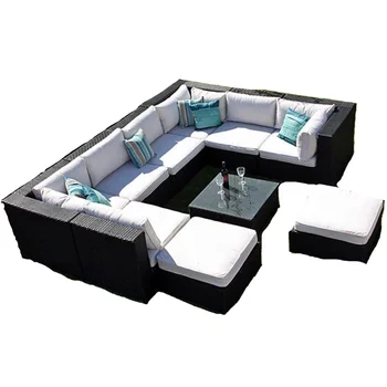 Скандинавский открытый ротанговый диван комбинированная терраса внутренний двор сад мебель из ротанга ротанговый стул водонепроницаемый солнцезащитный диван
