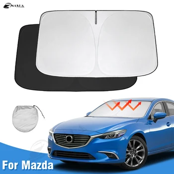 Солнцезащитный козырек на лобовое стекло для Mazda 6 2014-2021 для Mazda6 Аксессуары Солнцезащитный Козырек Складной Солнцезащитный Козырек На Окно Блокирует ультрафиолетовые лучи