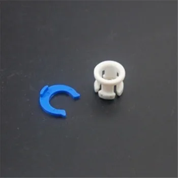 Цанга для соединения труб Um с белым зажимом для трубки bowden + синий зажим для подковы для деталей 3D-принтера