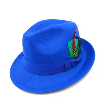 Шляпа-котелок мужская фетровая шляпа женская и мужская красная фетровая шляпа мужская зимняя эластичная фетровая шляпа джазовая церковная шляпа шляпа женская