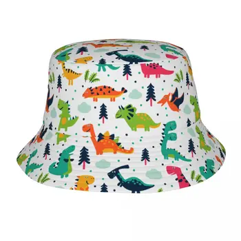 Шляпа с динозаврами, Модная Солнцезащитная кепка, Уличная шляпа рыбака для женщин и мужчин, Подростковые Пляжные кепки, кепка для рыбалки