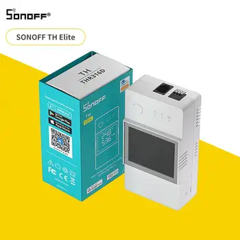 SONOFF TH Elite 20A /16A WiFi Smart Switch WiFi Переключатель температуры и влажности Сухой контакт Мониторинг в режиме реального времени Alexa Google Home