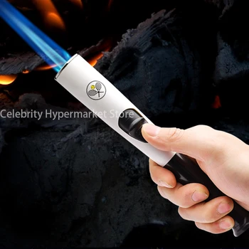 Новая многофункциональная зажигалка с прямым зажиганием, пистолет для прижигания барбекю, зажигалка для кухонных сигарет необычной формы